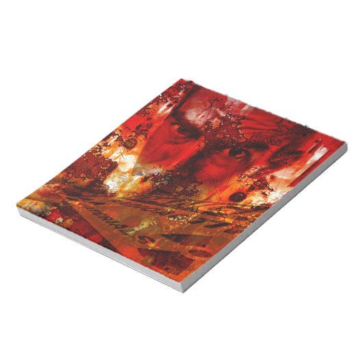 Red Face Graffiti Notizblock (Rotiert)