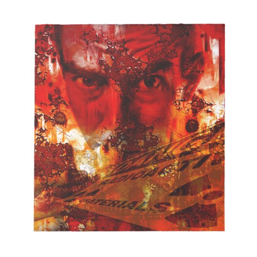 Red Face Graffiti Notizblock (Vorderseite)