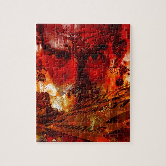 Red Face Graffiti Puzzle (Vertikal)