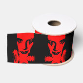 Red Face Lady Ribbon Ripsband (Spule)