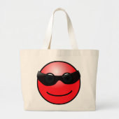 Red Face Tote Bag Jumbo Stoffbeutel (Vorne)