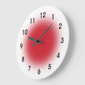 Red Faced Kitchen Clock from Youbeaut Designs. Große Wanduhr (Winkel)