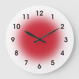 Red Faced Kitchen Clock from Youbeaut Designs. Große Wanduhr
