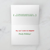 Red-Faced Rudy Feiertagskarte (Innenseite)