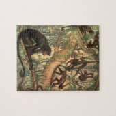 Red Faced Spider Monkeys von Louis Sargent Puzzle (Horizontal)