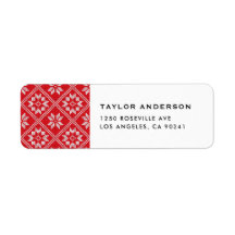 Red Fair Isle Sweater Strick Pattern Weihnachten