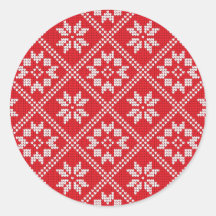 Red Fair Isle Sweater Strick Pattern Weihnachten