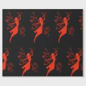 Red Fairy Geschenkpapier (Flach)