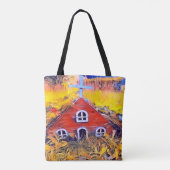 Red Fairy House Colors Tasche (Rückseite)