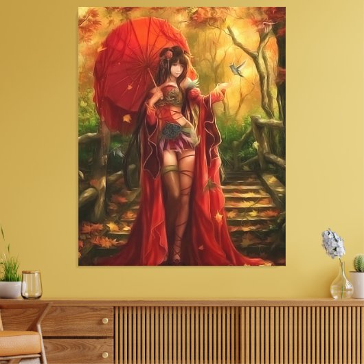 Red Fairy Leinwanddruck (Insitu (Wohnzimmer))