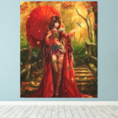 Red Fairy Leinwanddruck (Insitu (Holzboden))