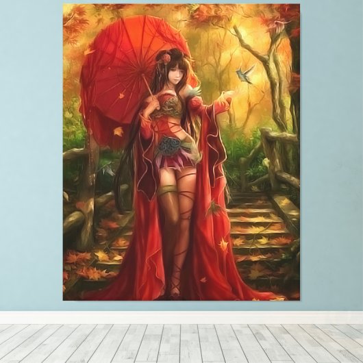 Red Fairy Leinwanddruck (Insitu (Holzboden))