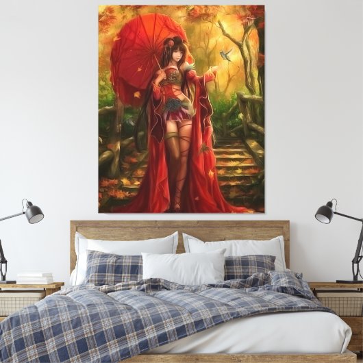 Red Fairy Leinwanddruck (Insitu (Schlafzimmer))