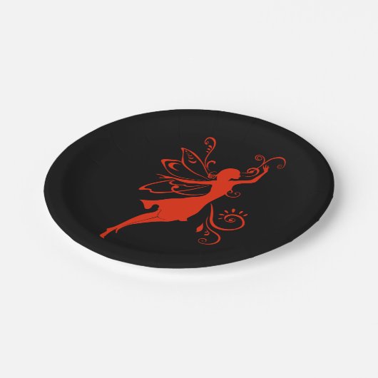 Red Fairy Pappteller (Schrägansicht)