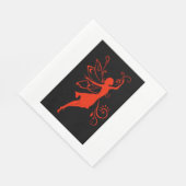Red Fairy Serviette (Ecke)