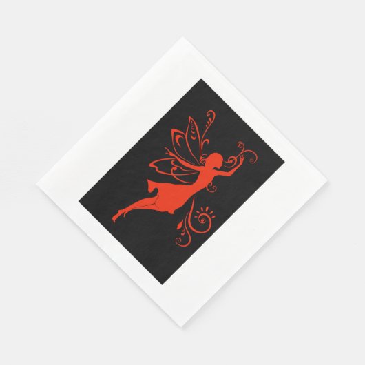 Red Fairy Serviette (Ecke)