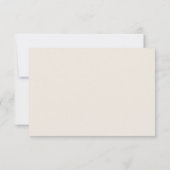 Red Fall Leaf Hochzeitskarten RSVP Karte (Rückseite)