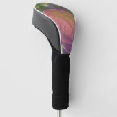 Red Fall Leaf und Bokeh Golf Headcover (angewinkelt)