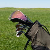 Red Fall Leaf und Bokeh Golf Headcover (In SItu)