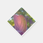 Red Fall Leaf und Bokeh Serviette (Ecke)