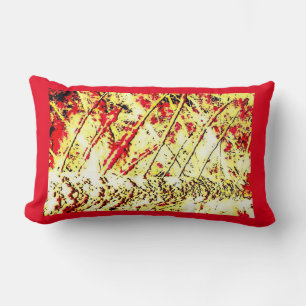 Red Fall Pillow Lendenkissen
