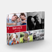 Red Family Multiple Foto Collage Weihnachtsgeschen (Links)