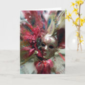 Red Fantasy Angel Karte (Gelbe Blume)