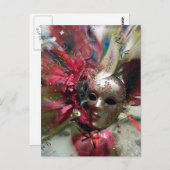 Red Fantasy Angel Postkarte (Vorne/Hinten)