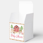 Red Farm Animals Baby Dusche Geschenkschachtel (Geöffnet)