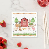 Red Farm Animals Baby Dusche Serviette (Beispiel)