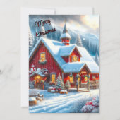 Red Farm Christmas Open House Einladung (Rückseite)