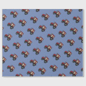 Red Farm Traktor Geschenkpapier (Flach)