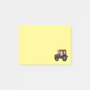 Red Farm Traktor Post-it Klebezettel