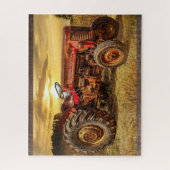 Red Farm Traktor Puzzle (Vertikal)