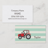 Red Farm Traktor Visitenkarte (Vorne/Hinten)