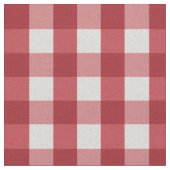Red Farmhouse Gingham Kariert Checkered Pattern Stoff (Nahaufnahme)