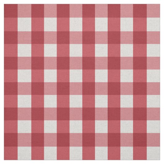 Red Farmhouse Gingham Kariert Checkered Pattern Stoff (Muster)