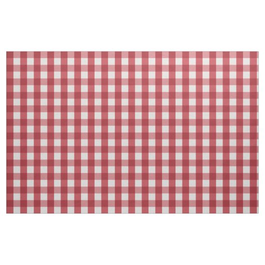 Red Farmhouse Gingham Kariert Checkered Pattern Stoff (Fat Quarter (45,7 x 55,9 cm))