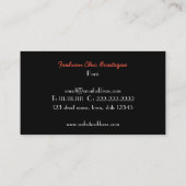 Red Fashion Shoe Pattern Visitenkarte (Rückseite)