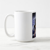 Red fayed Raven Girl Kaffeetasse (Links)