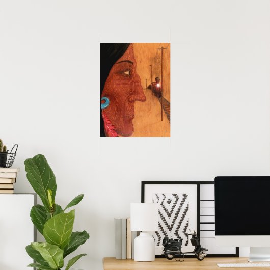 Red Feather Poster (Heimbüro)