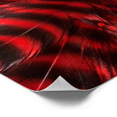 Red Feathers Poster (Ecke)