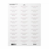 Red Feliz Navidad Mail Return Address Label (Vorne)