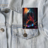 Red Ferns Growing In Glass Prism Along Creek Button (Insitu)