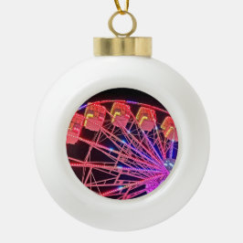 Red Ferris Keramik Kugel-Ornament