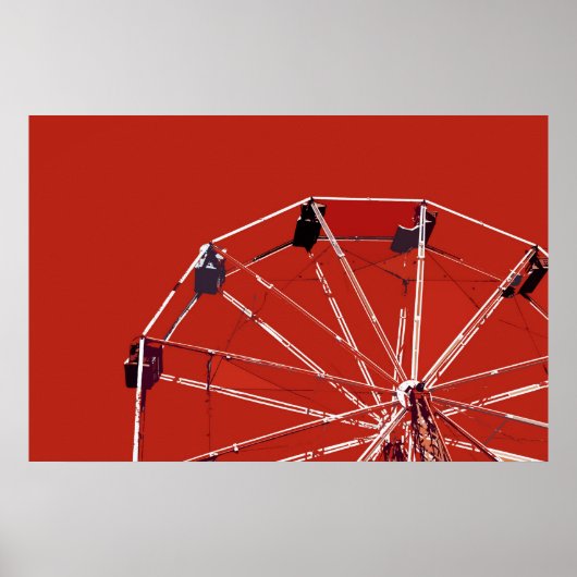 Red Ferris Wheel Poster (Vorne)