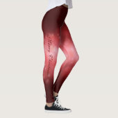 Red Festivals Baubles on Red Bokeh Leggings (Rechts)