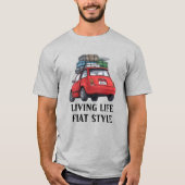 Red Fiat Car T-Shirt (Vorderseite)