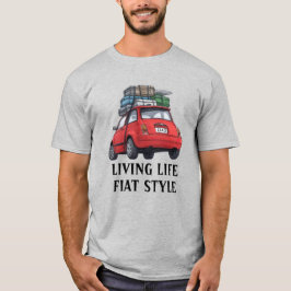 Red Fiat Car T-Shirt