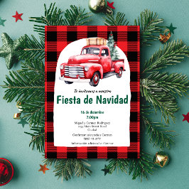 Red Fiesta de Navidad Weihnachts-Party Einladung